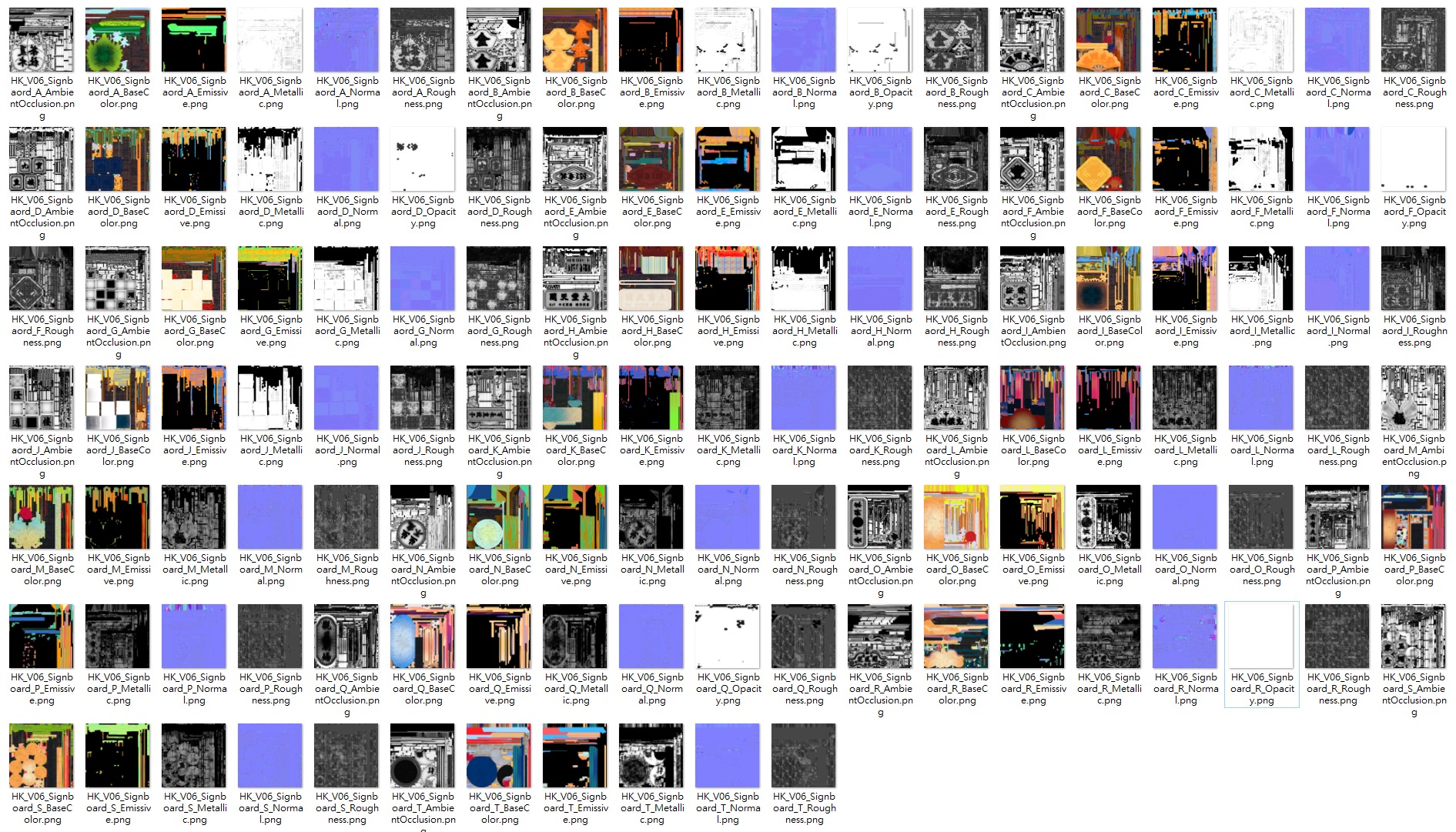 Hong Kong Neon Sign V06 Bundle 3D model_6