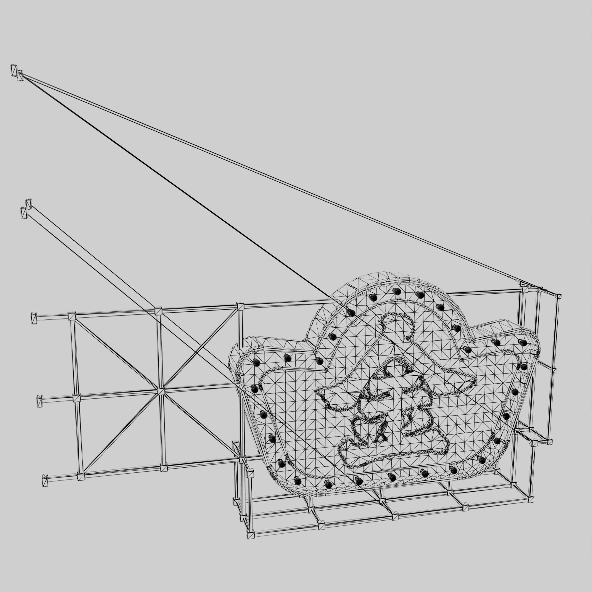 Hong Kong Neon Sign V06 Bundle 3D model_12