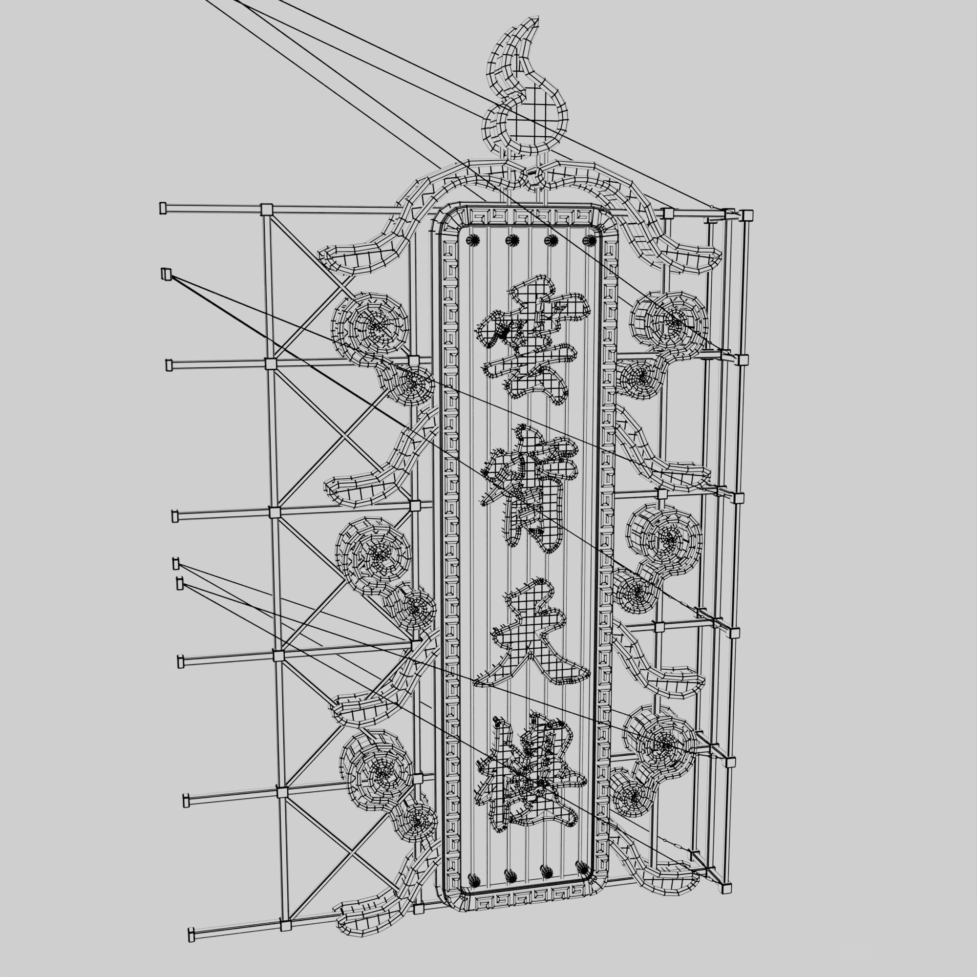 Hong Kong Neon Sign V06 Bundle 3D model_68