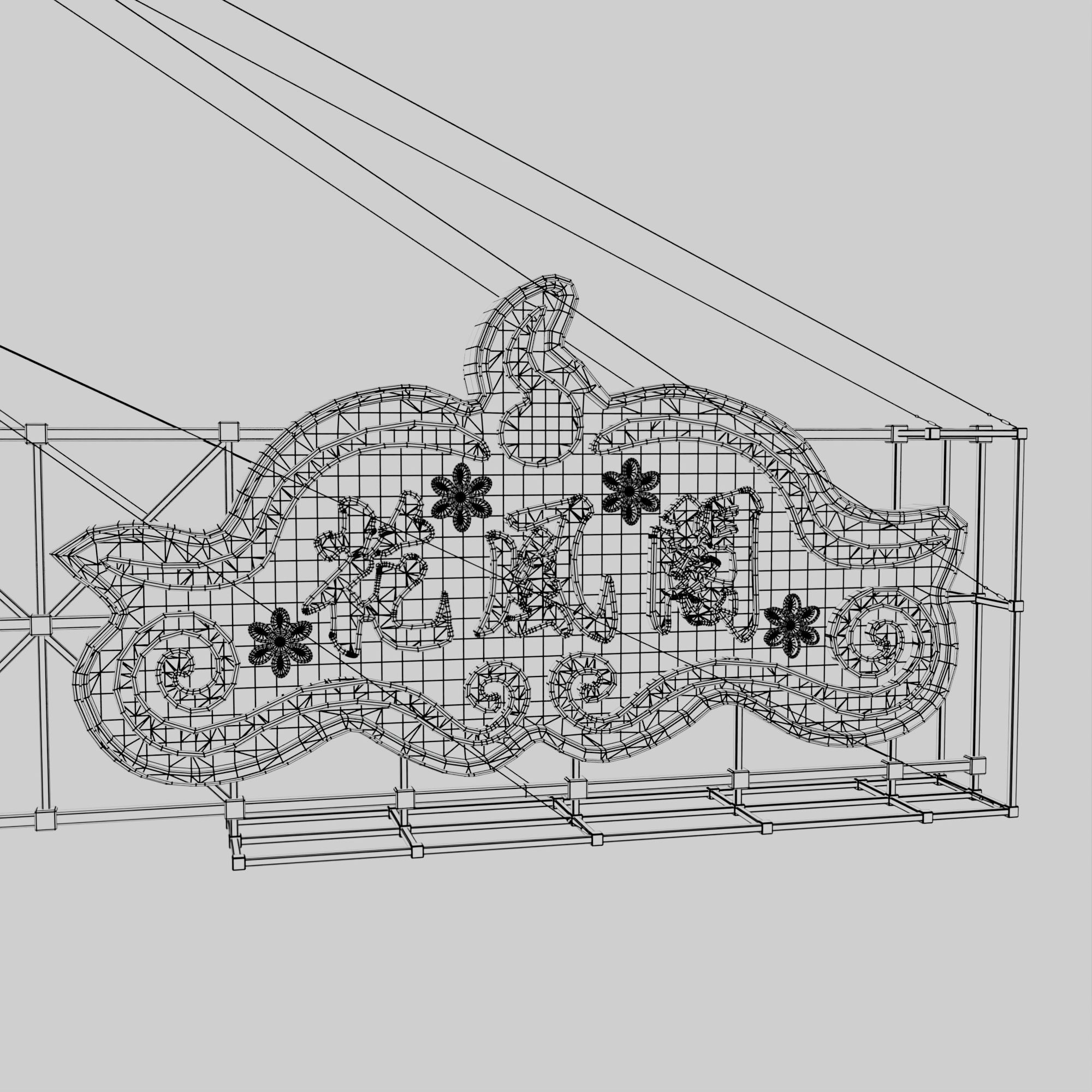 Hong Kong Neon Sign V06 Bundle 3D model_76