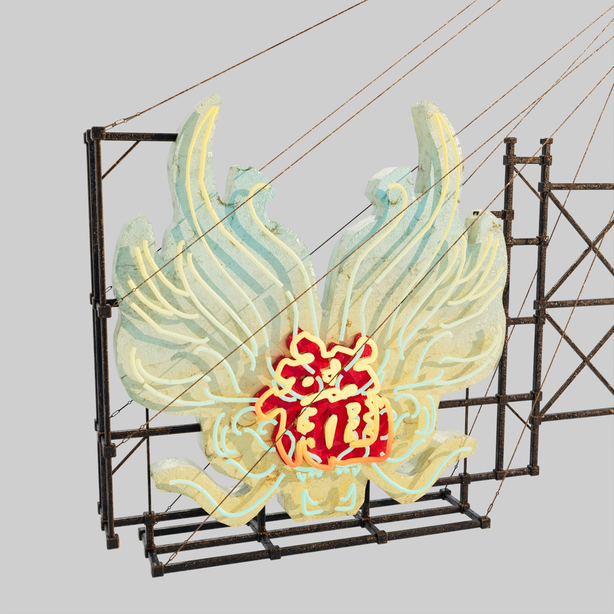 Hong Kong Neon Sign V06 Bundle 3D model_62