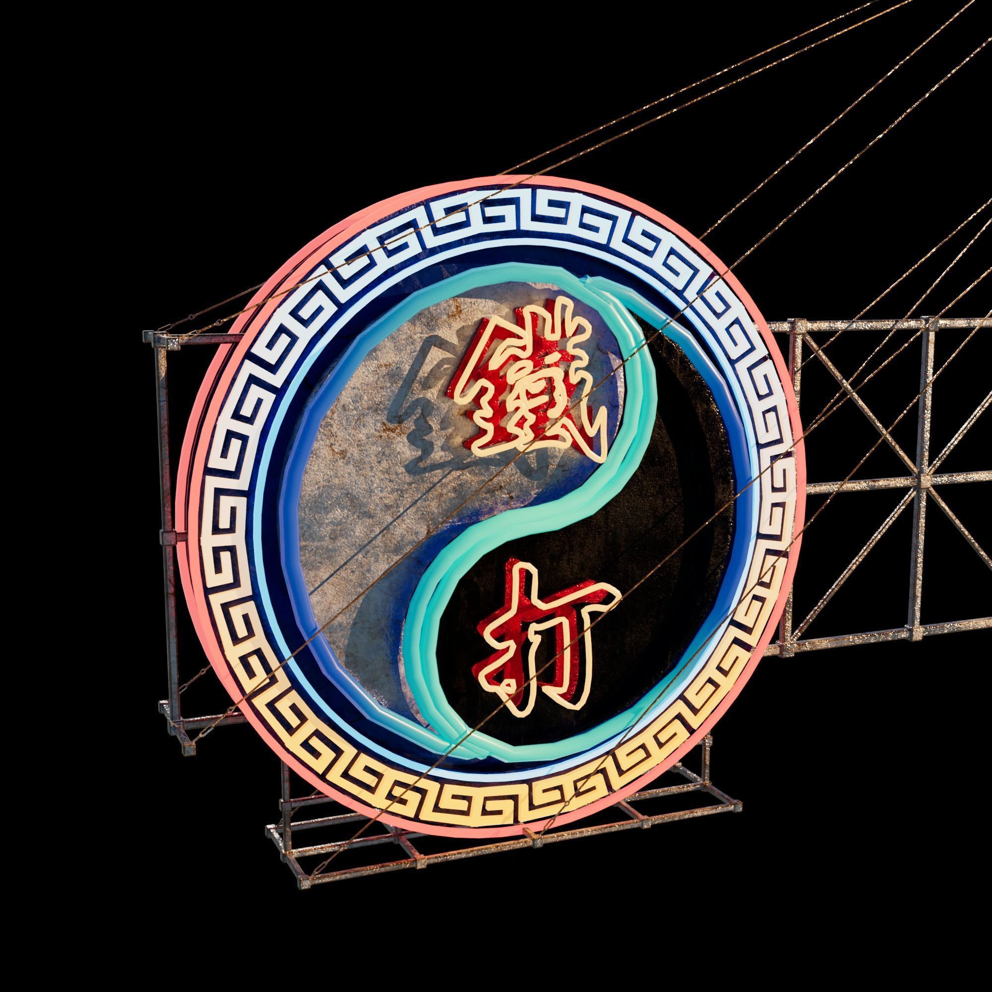 Hong Kong Neon Sign V06 Bundle 3D model_85