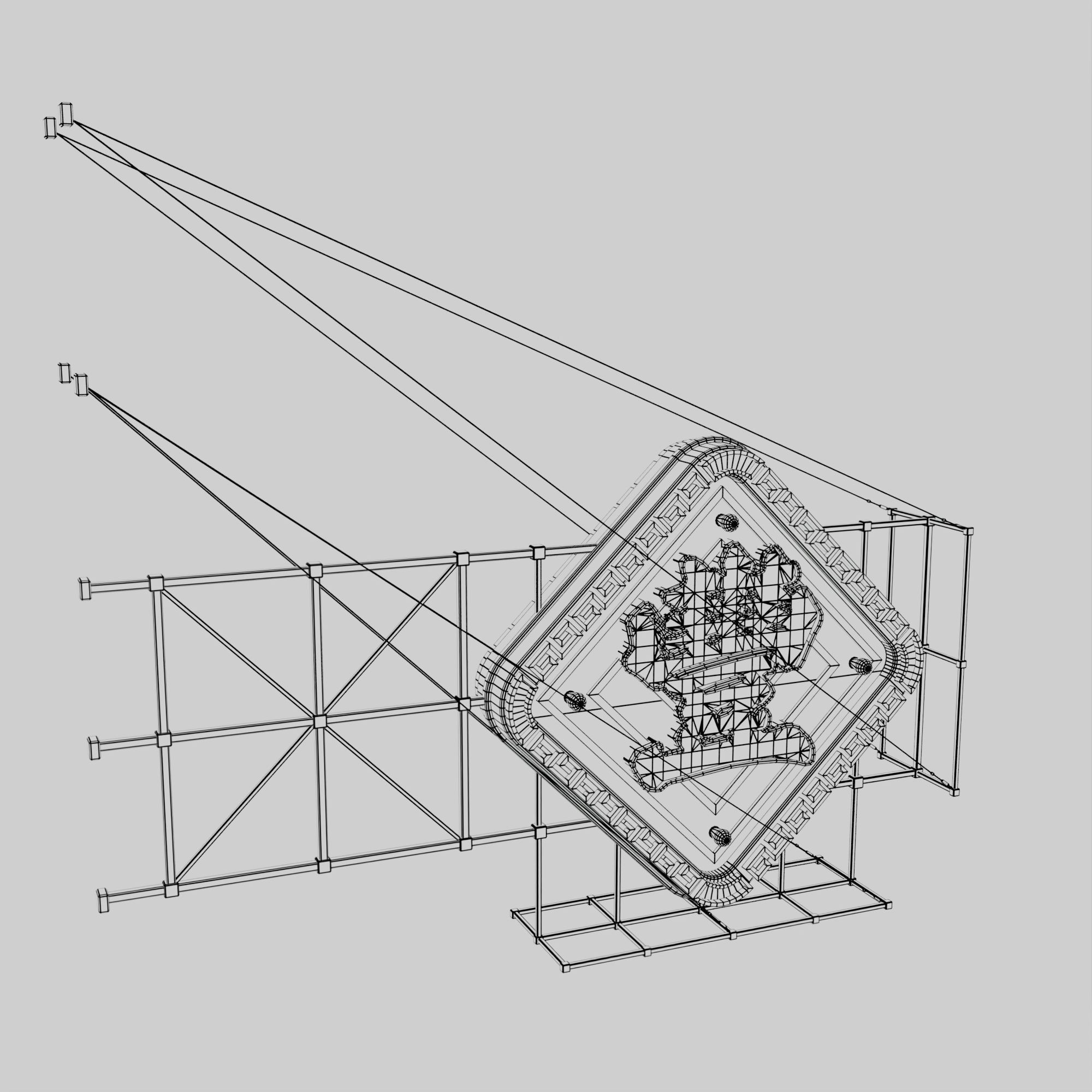 Hong Kong Neon Sign V06 Bundle 3D model_28