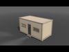 PBR Container House CB 20ft V3 Low-poly 3D model_1