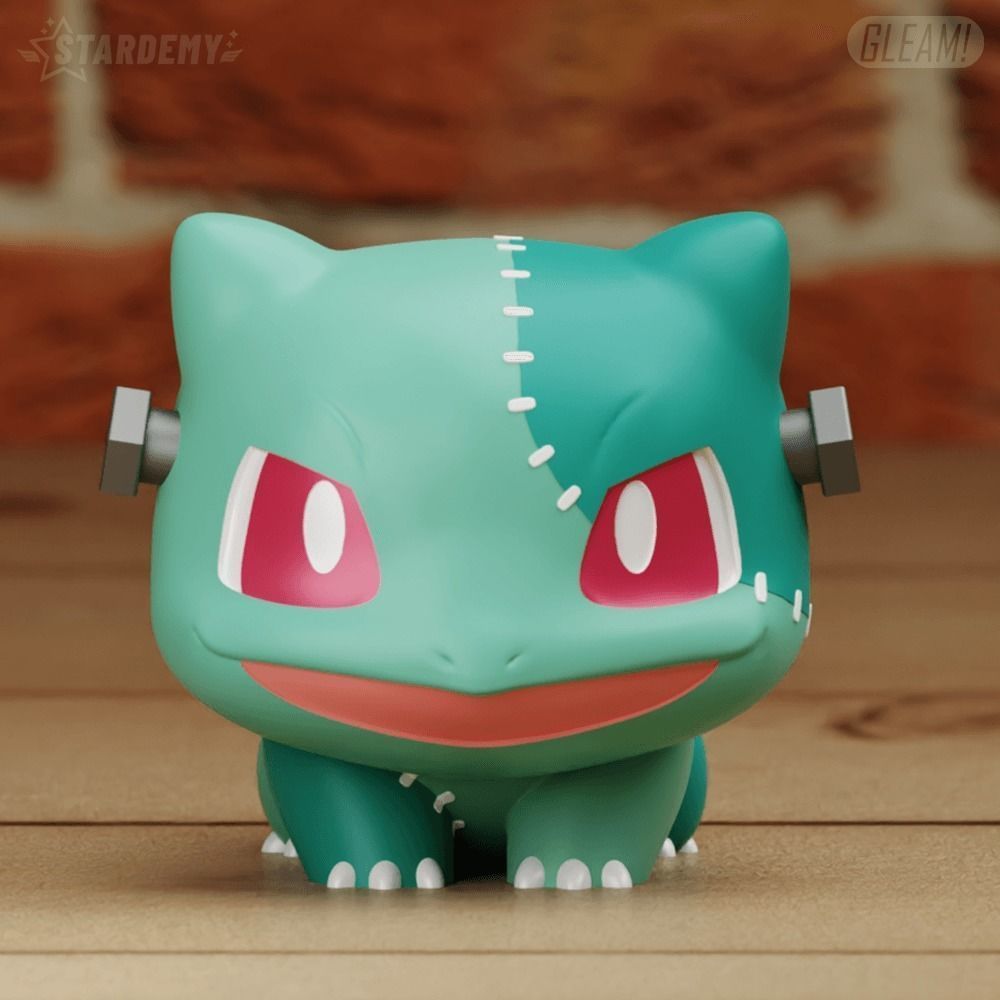 Bulbasaur Chibi Halloween Frankenstein Pokemon 3D print model_1