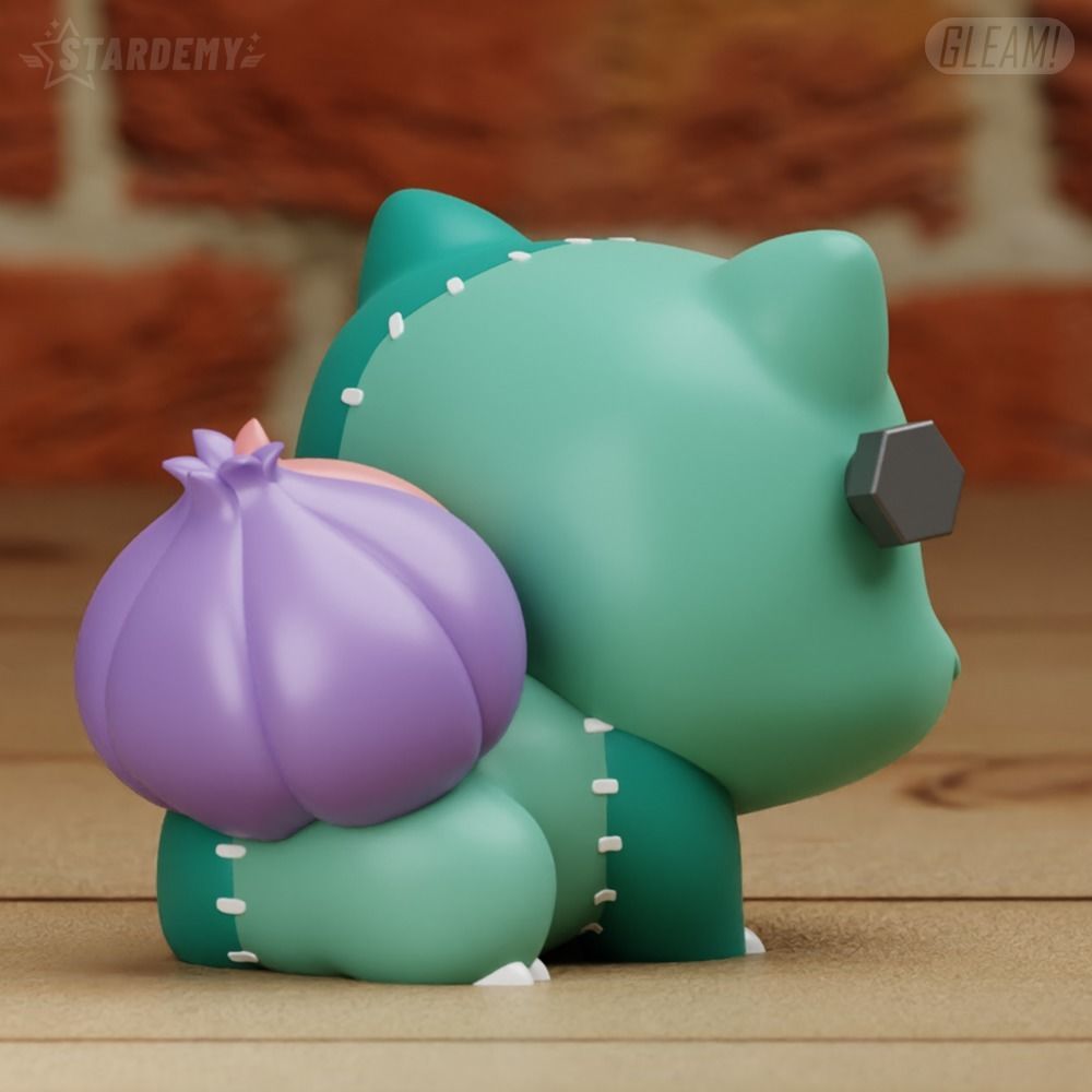 Bulbasaur Chibi Halloween Frankenstein Pokemon 3D print model_4
