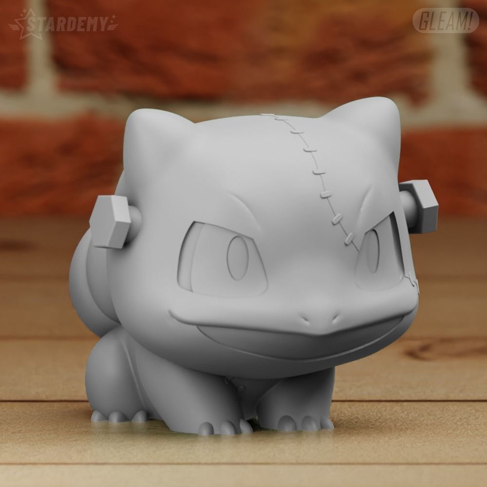 Bulbasaur Chibi Halloween Frankenstein Pokemon 3D print model_6