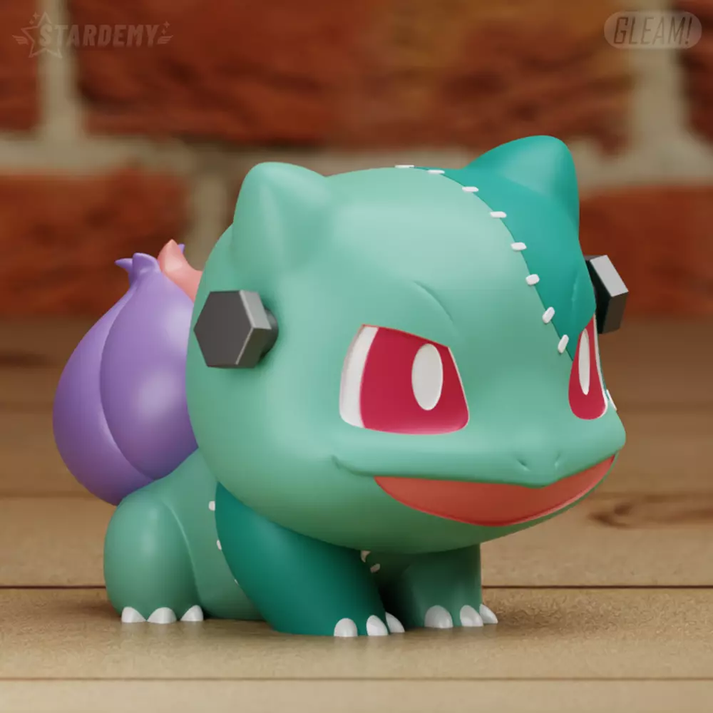 Bulbasaur Chibi Halloween Frankenstein Pokemon 3D print model_0