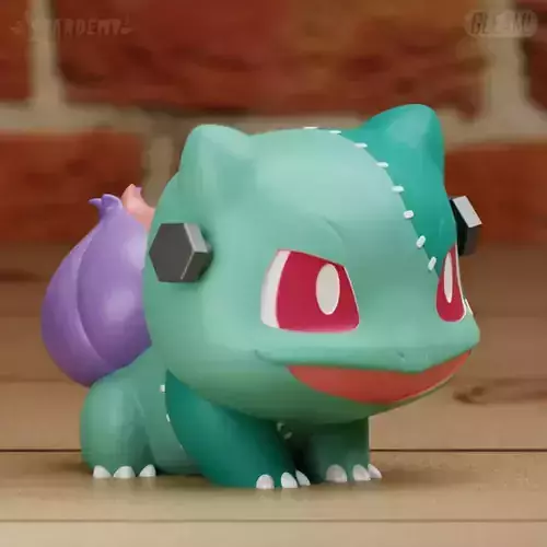 Bulbasaur Chibi Halloween Frankenstein Pokemon