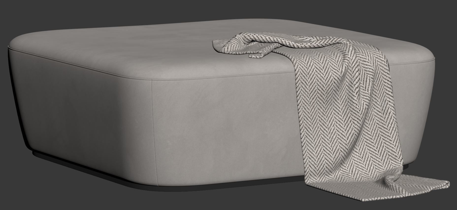 Radar Square Pouf by Frezza 3D model_18