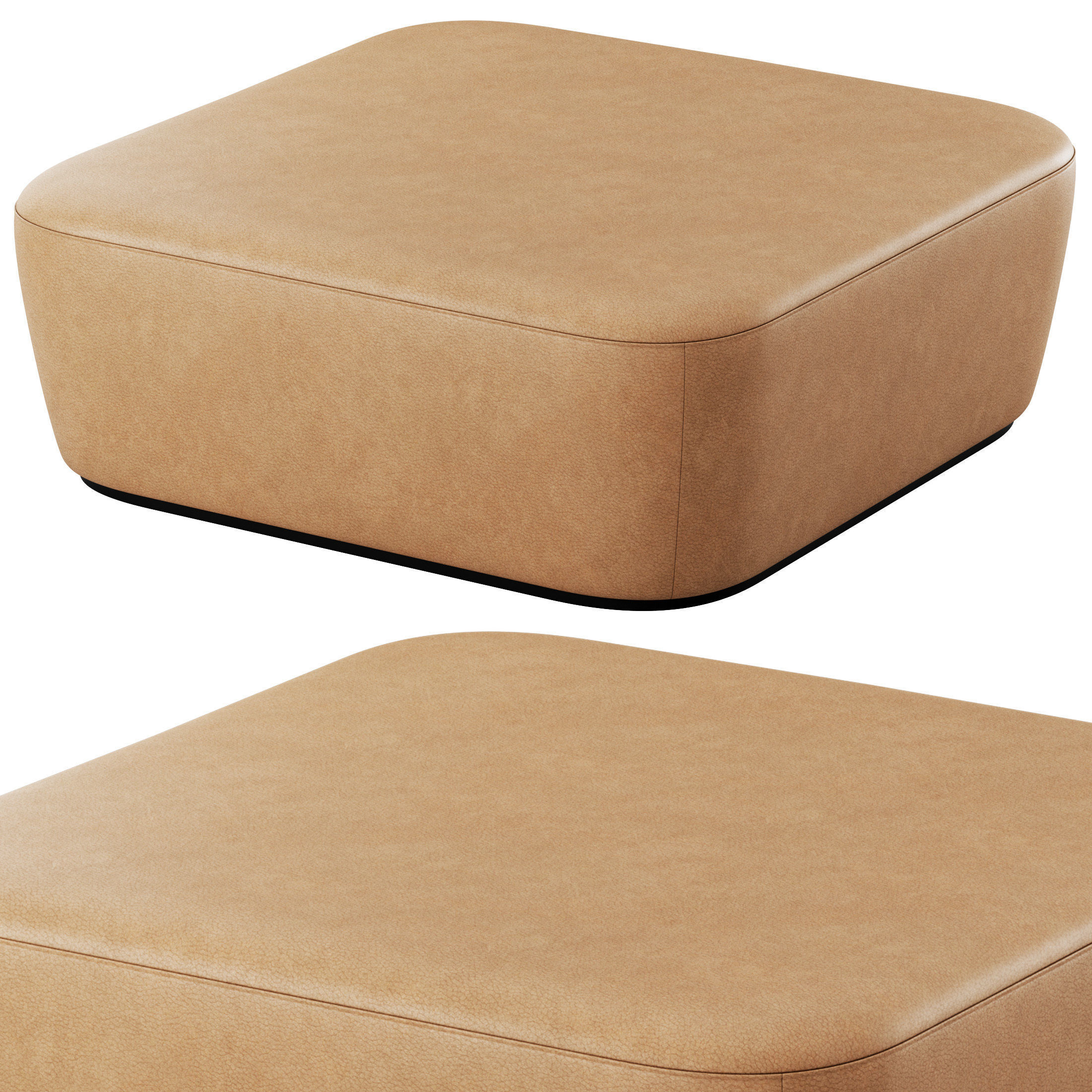 Radar Square Pouf by Frezza 3D model_3