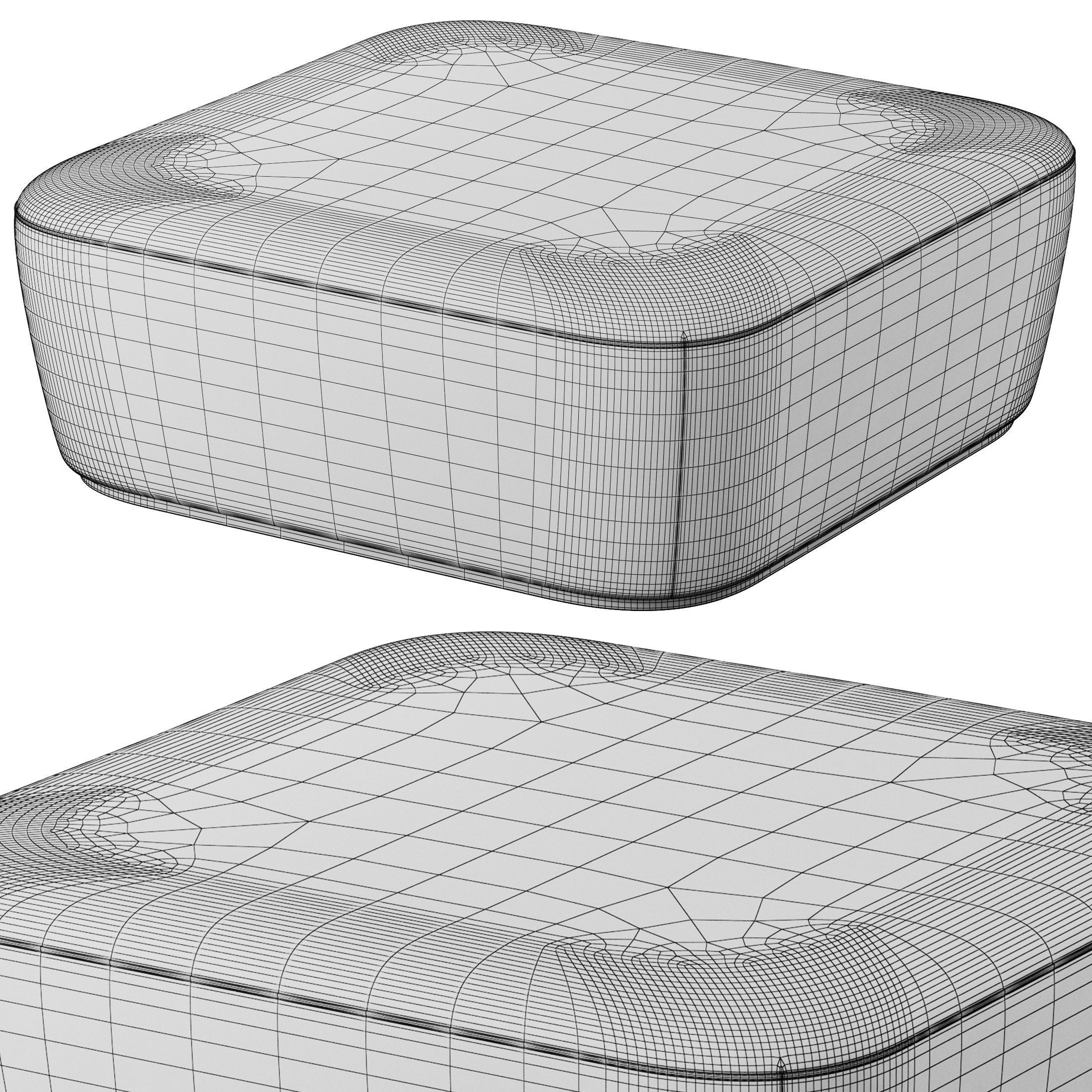 Radar Square Pouf by Frezza 3D model_22