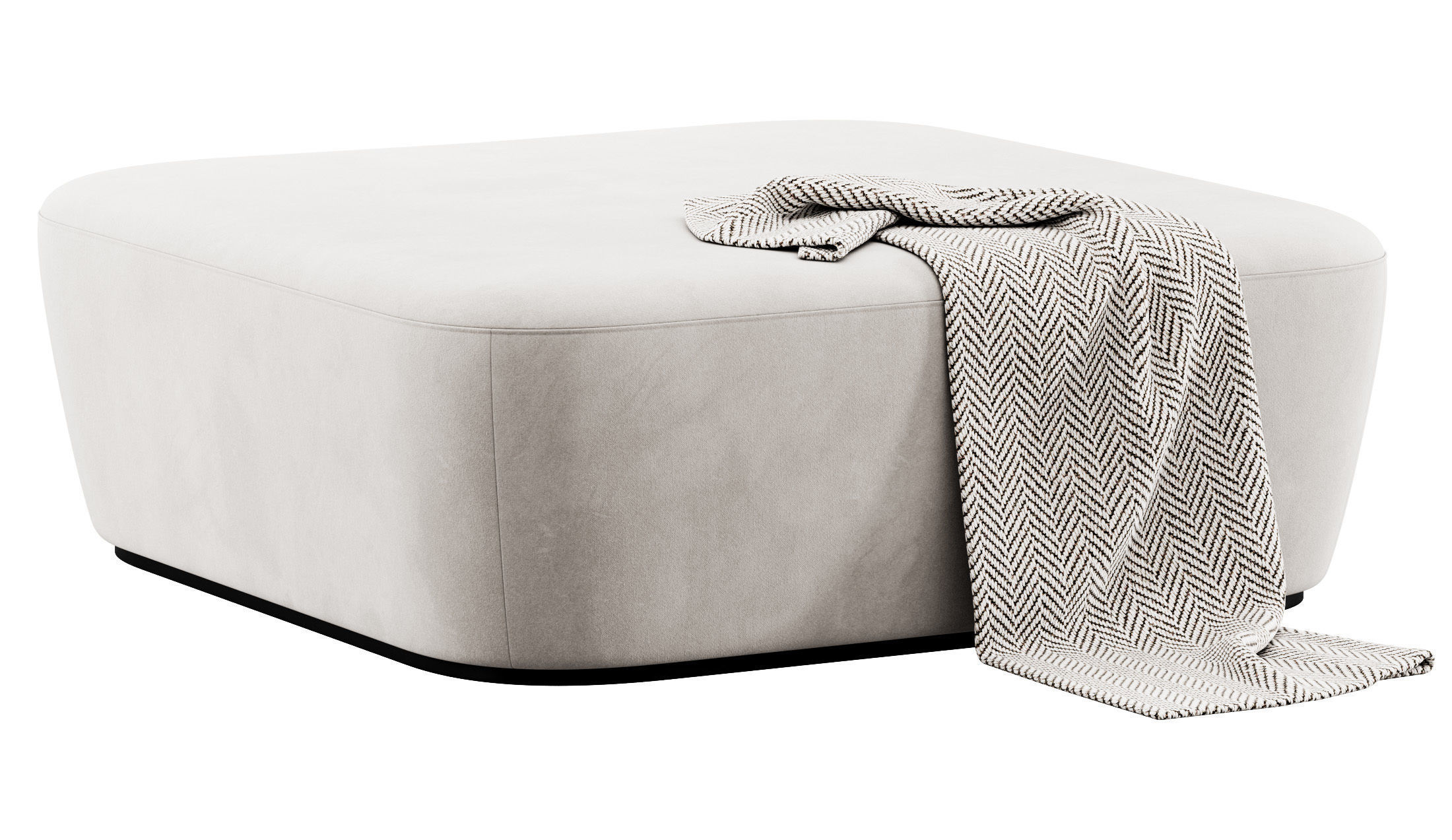 Radar Square Pouf by Frezza 3D model_7