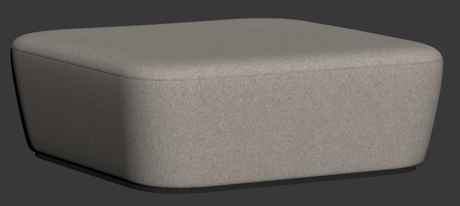 Radar Square Pouf by Frezza 3D model_20