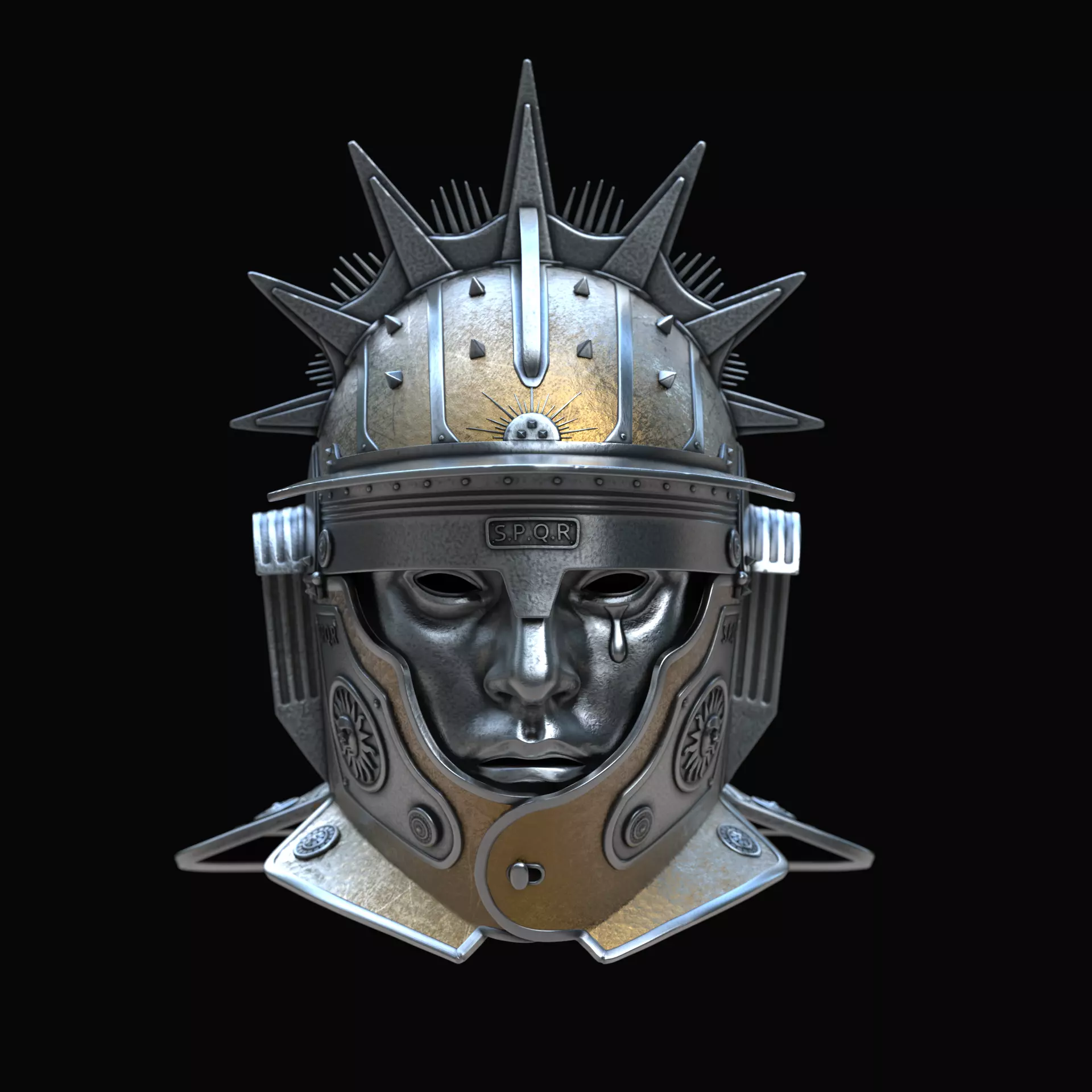 Restitutor orbis - Sol Invictus helmet 3D model_0