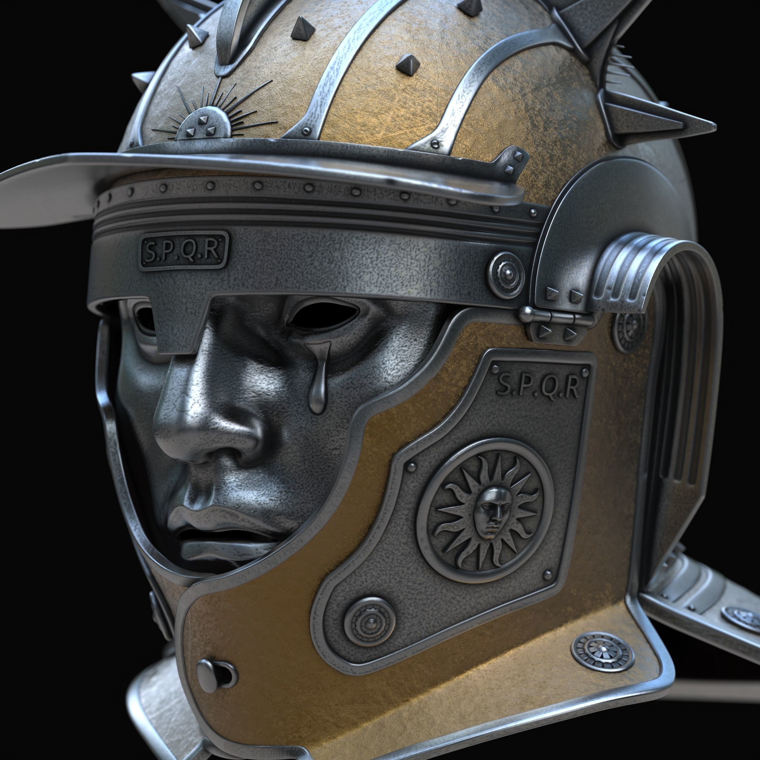 Restitutor orbis - Sol Invictus helmet 3D model_1