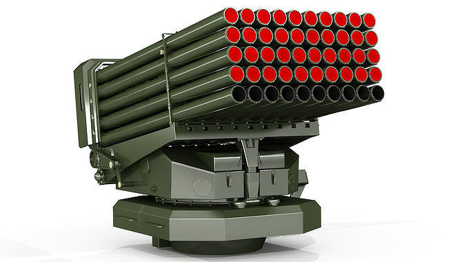 Multiple Launch Rocket System 3D model