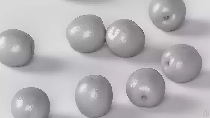 Plum  3D model 4