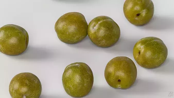 Plum  3D model 3
