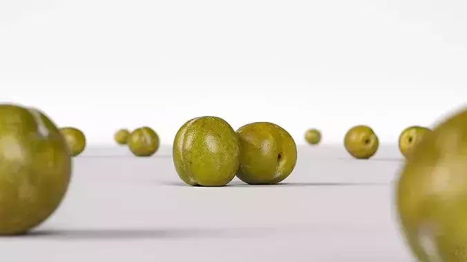 Plum  3D model 2
