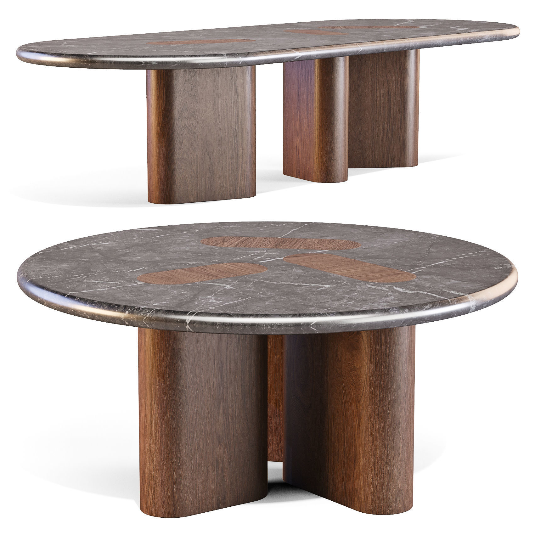 EmmeMobili Fatty - Dining Tables Set 01 3D model_1