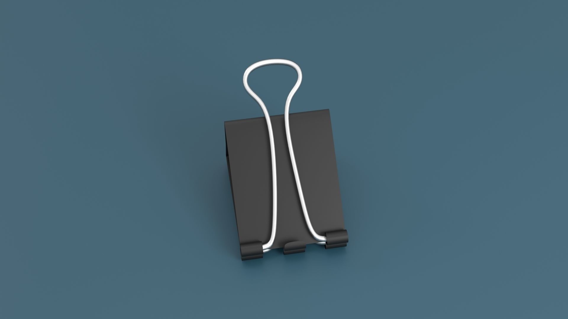 Binder Clip Low-poly 3D model_25