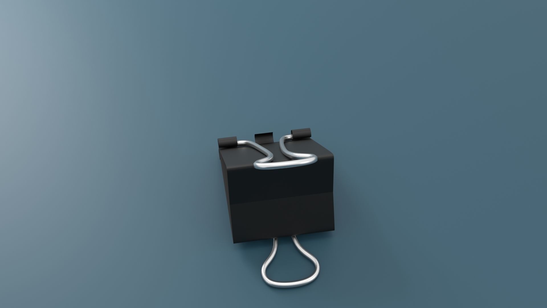 Binder Clip Low-poly 3D model_15