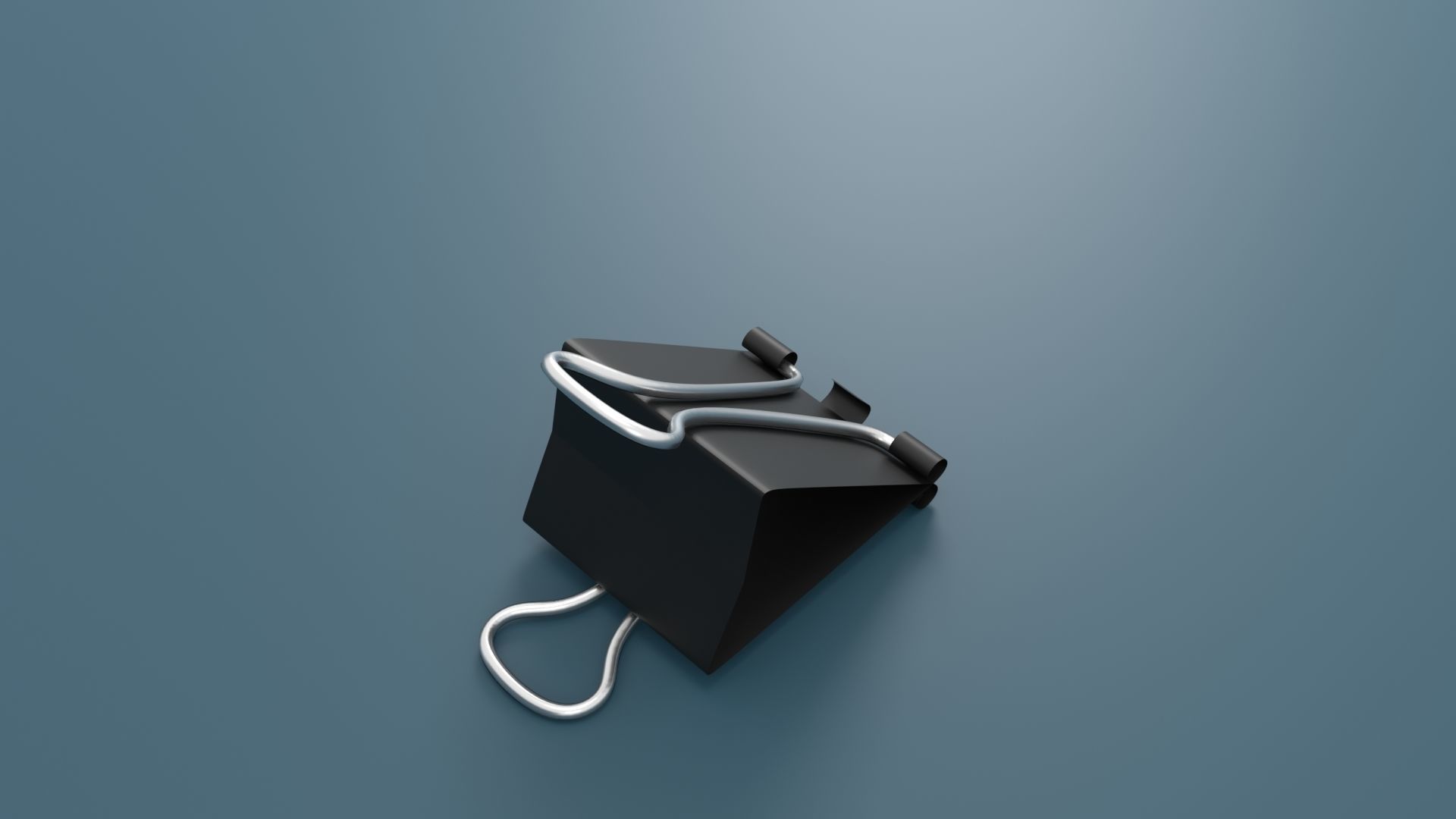 Binder Clip Low-poly 3D model_12