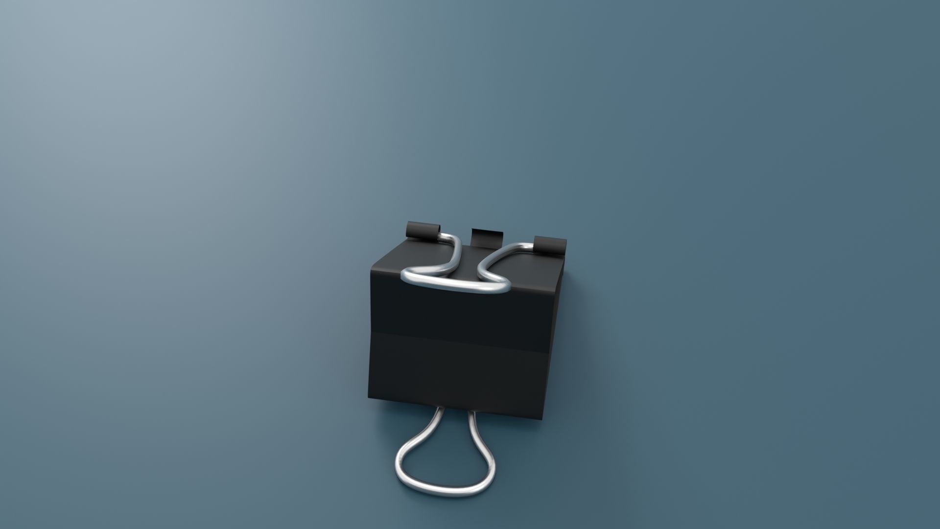 Binder Clip Low-poly 3D model_14