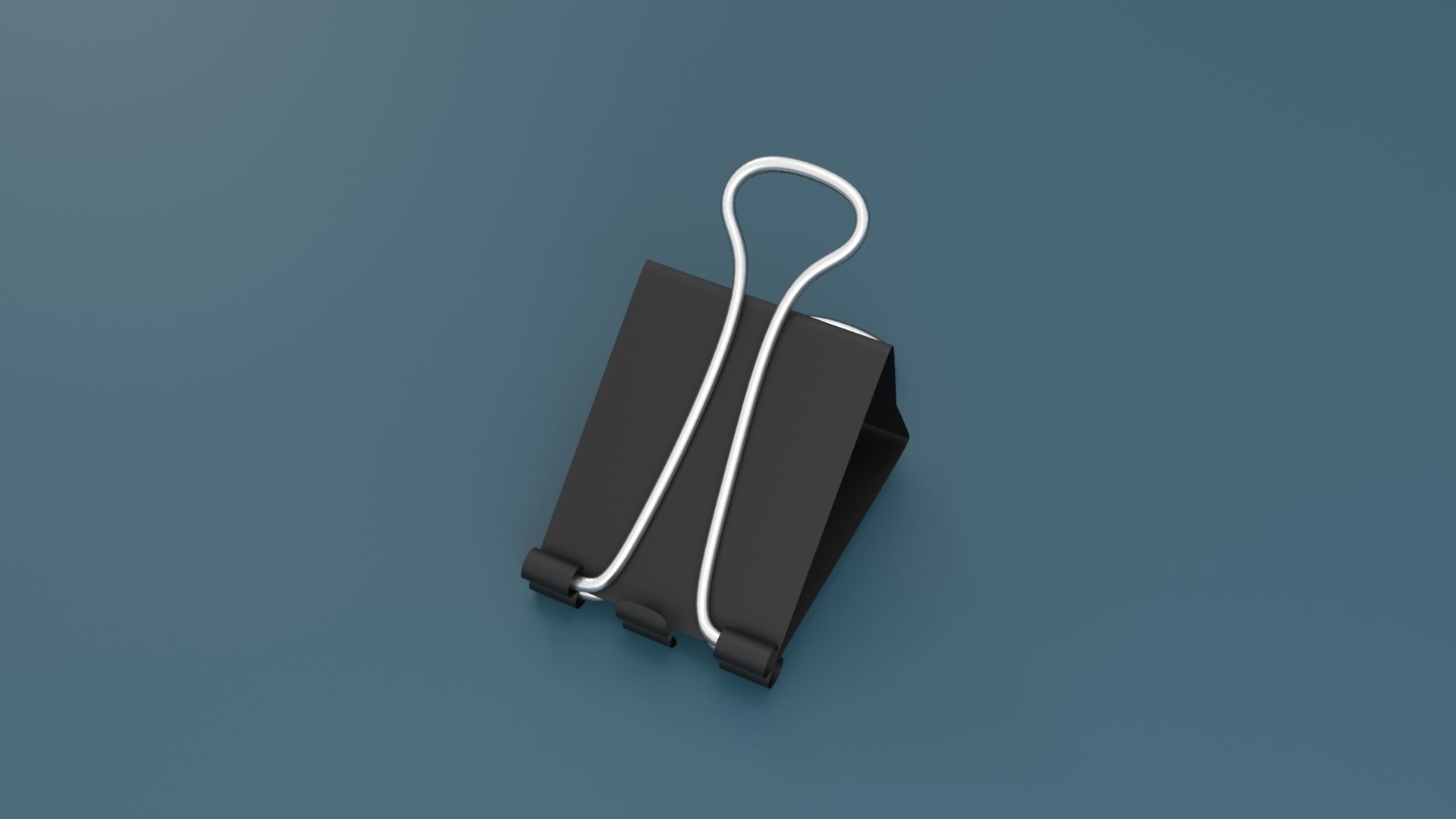 Binder Clip Low-poly 3D model_23