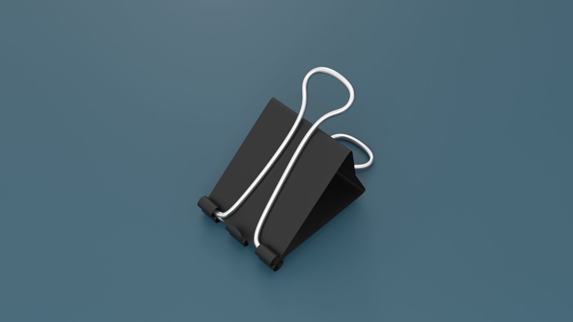 Binder Clip Low-poly 3D model_22