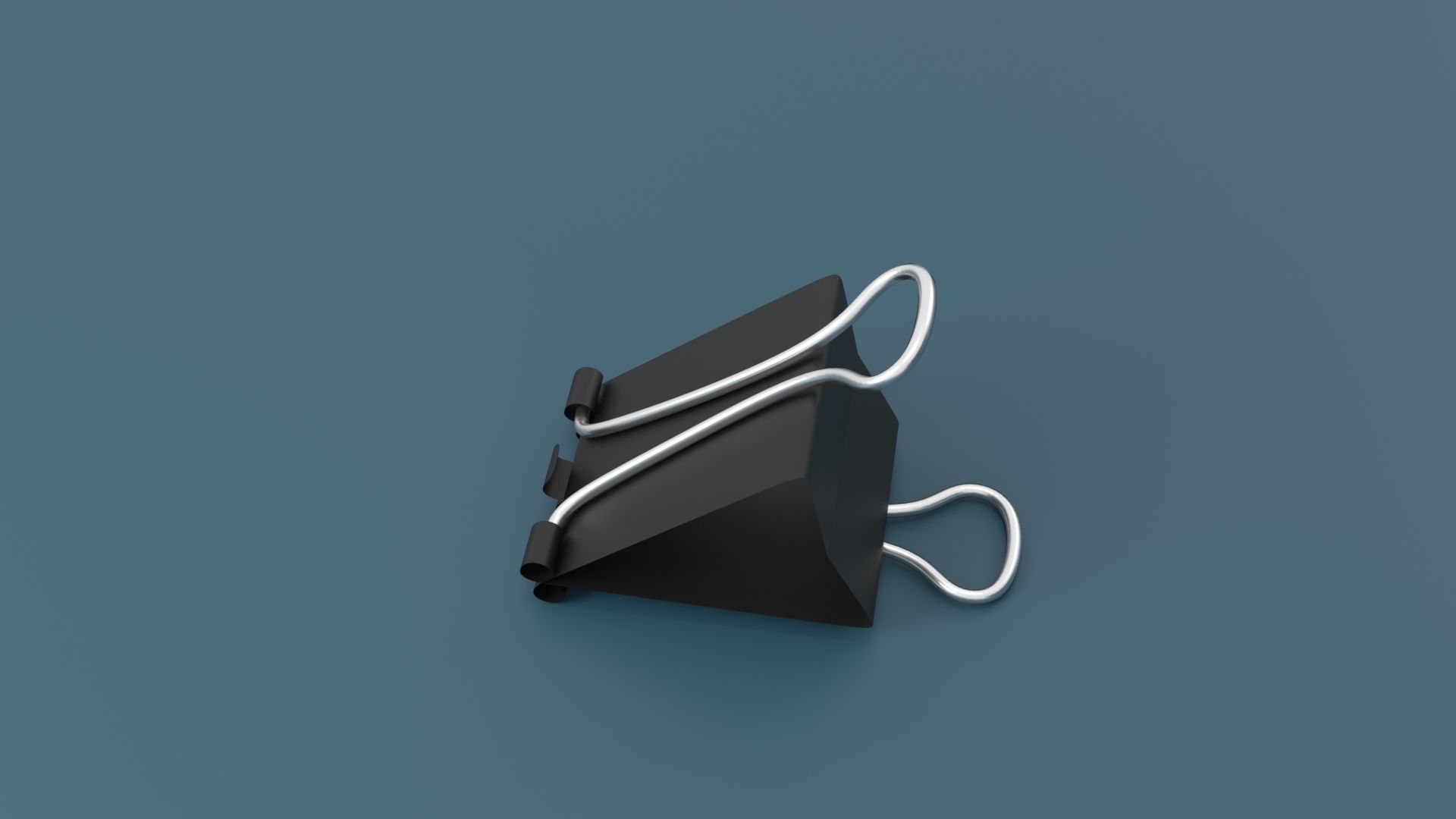 Binder Clip Low-poly 3D model_19