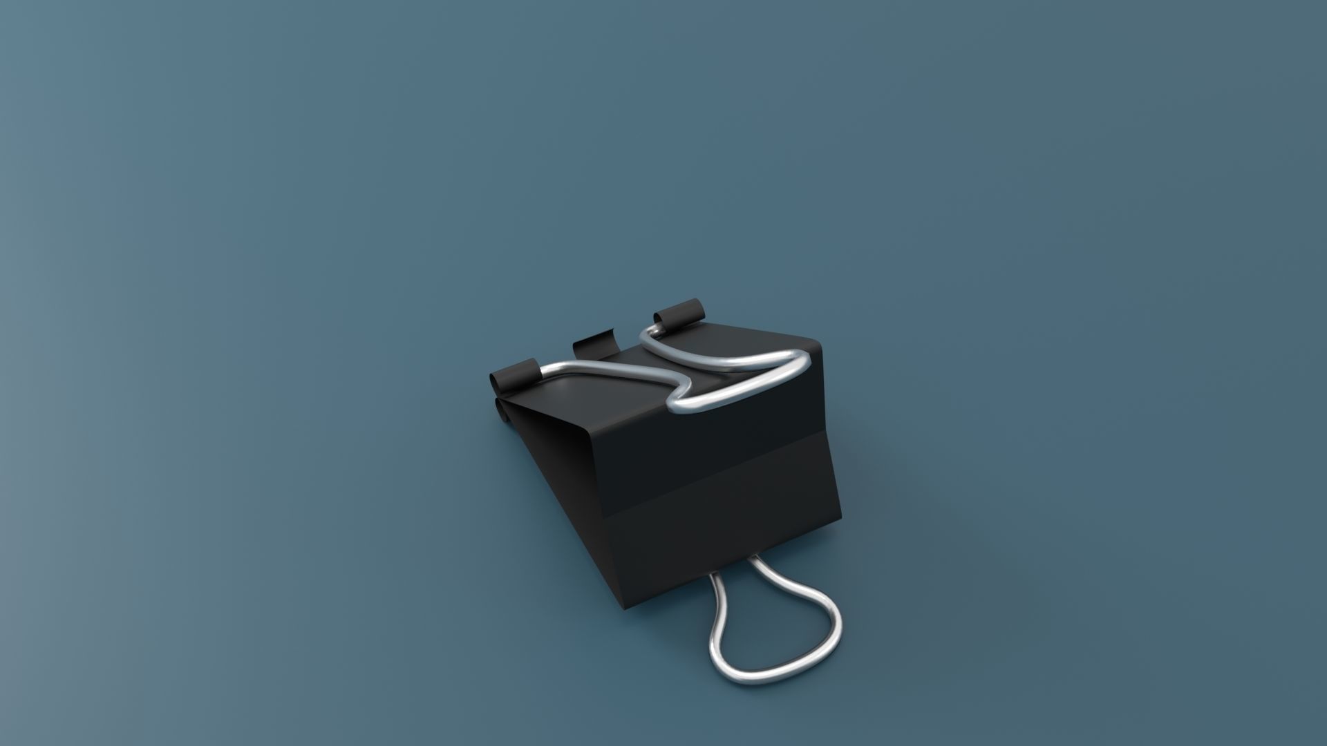 Binder Clip Low-poly 3D model_16