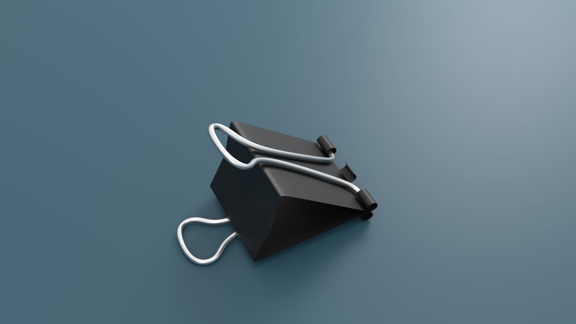 Binder Clip Low-poly 3D model_11