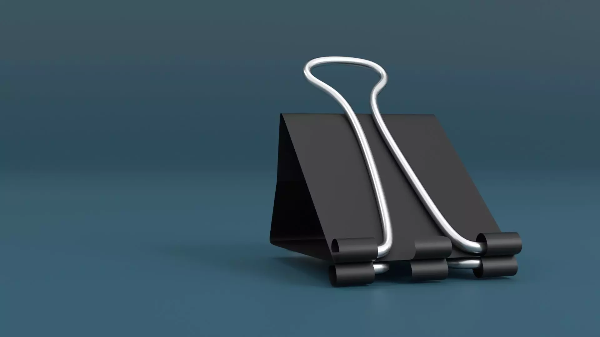 Binder Clip Low-poly 3D model_0