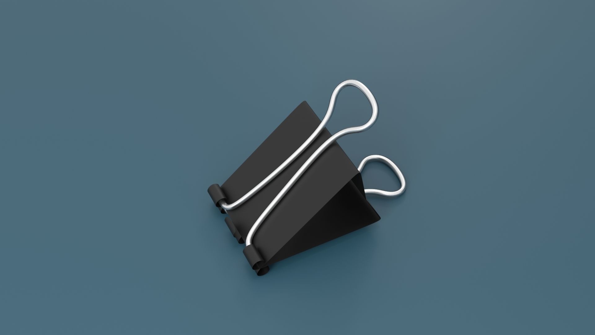 Binder Clip Low-poly 3D model_21