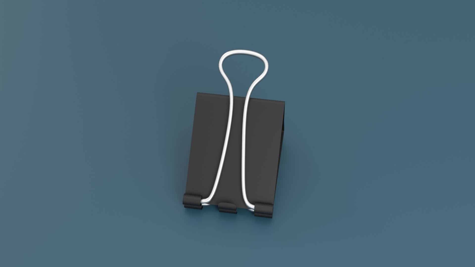 Binder Clip Low-poly 3D model_24