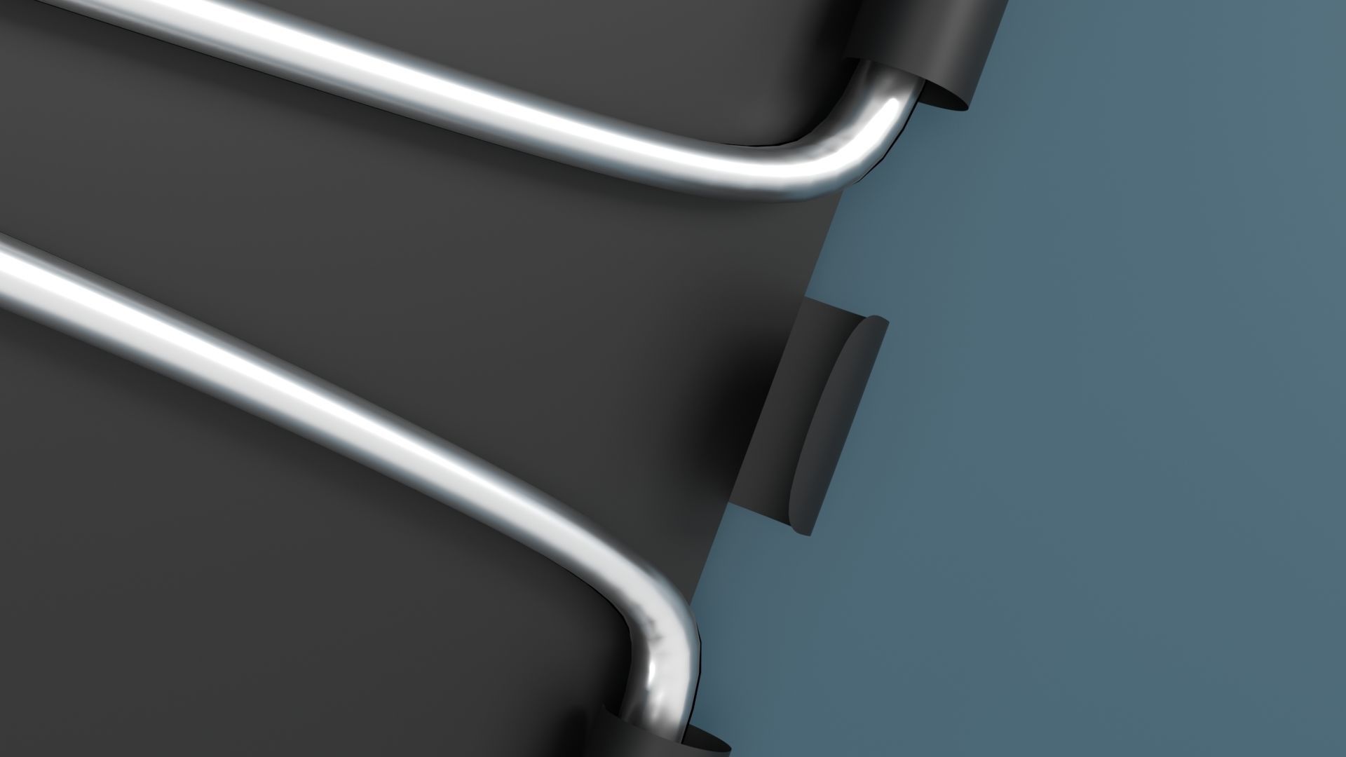 Binder Clip Low-poly 3D model_4