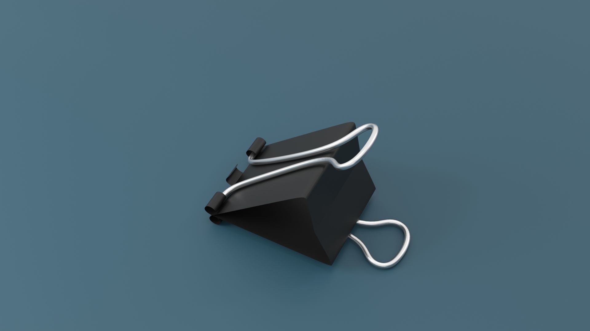 Binder Clip Low-poly 3D model_18