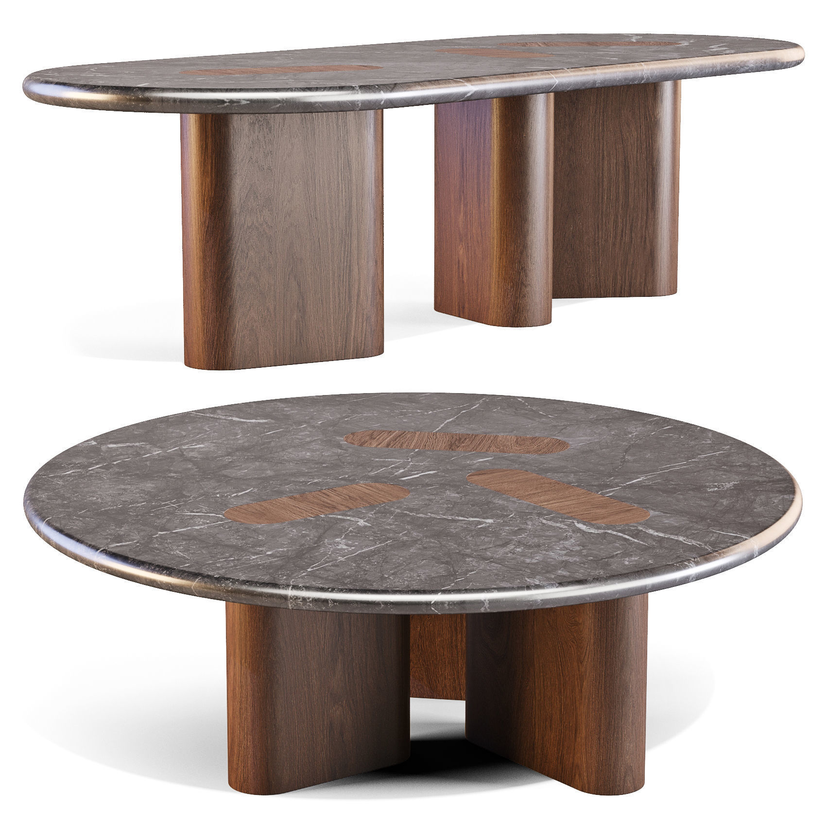 EmmeMobili Fatty - Dining Tables Set 02 3D model_1
