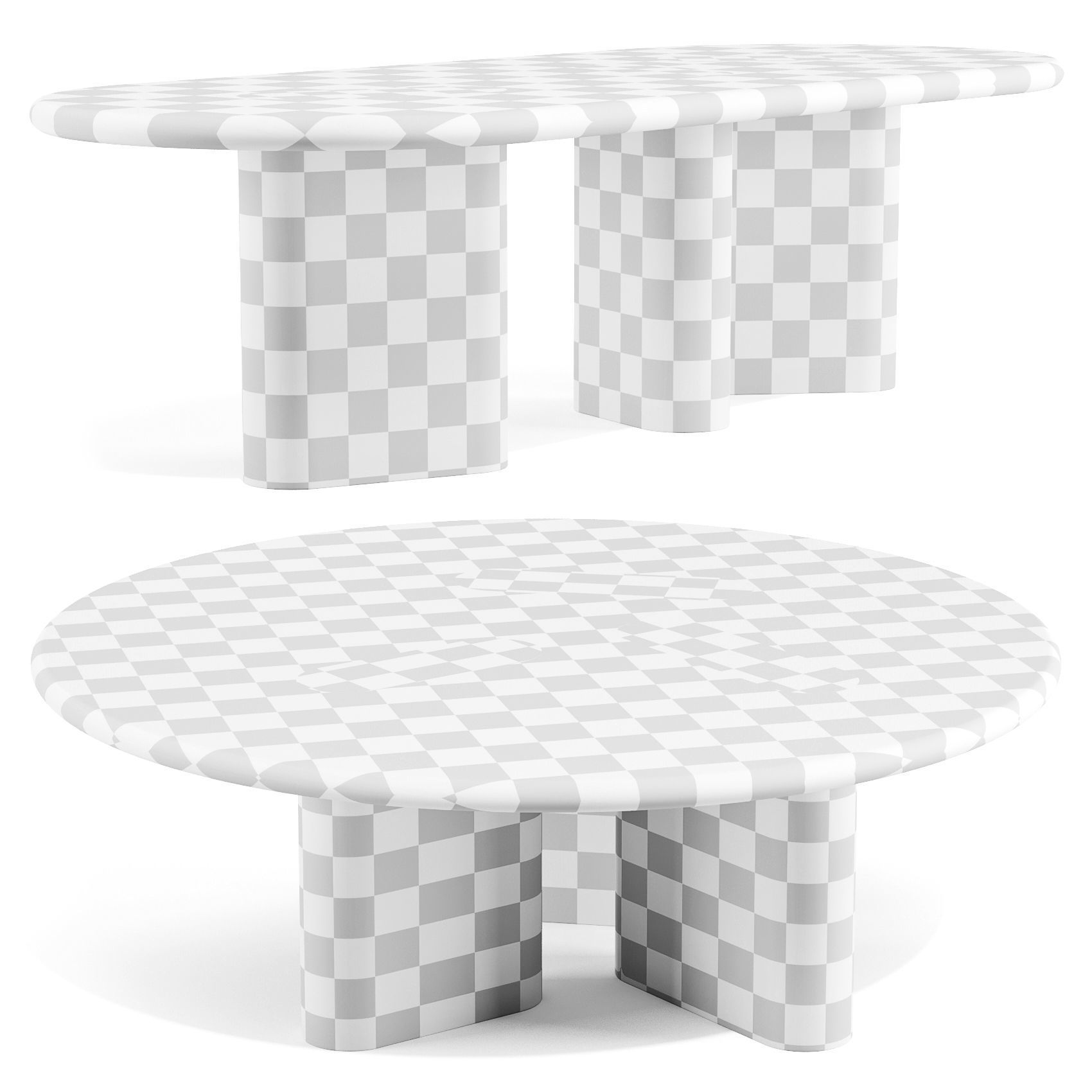 EmmeMobili Fatty - Dining Tables Set 02 3D model_2