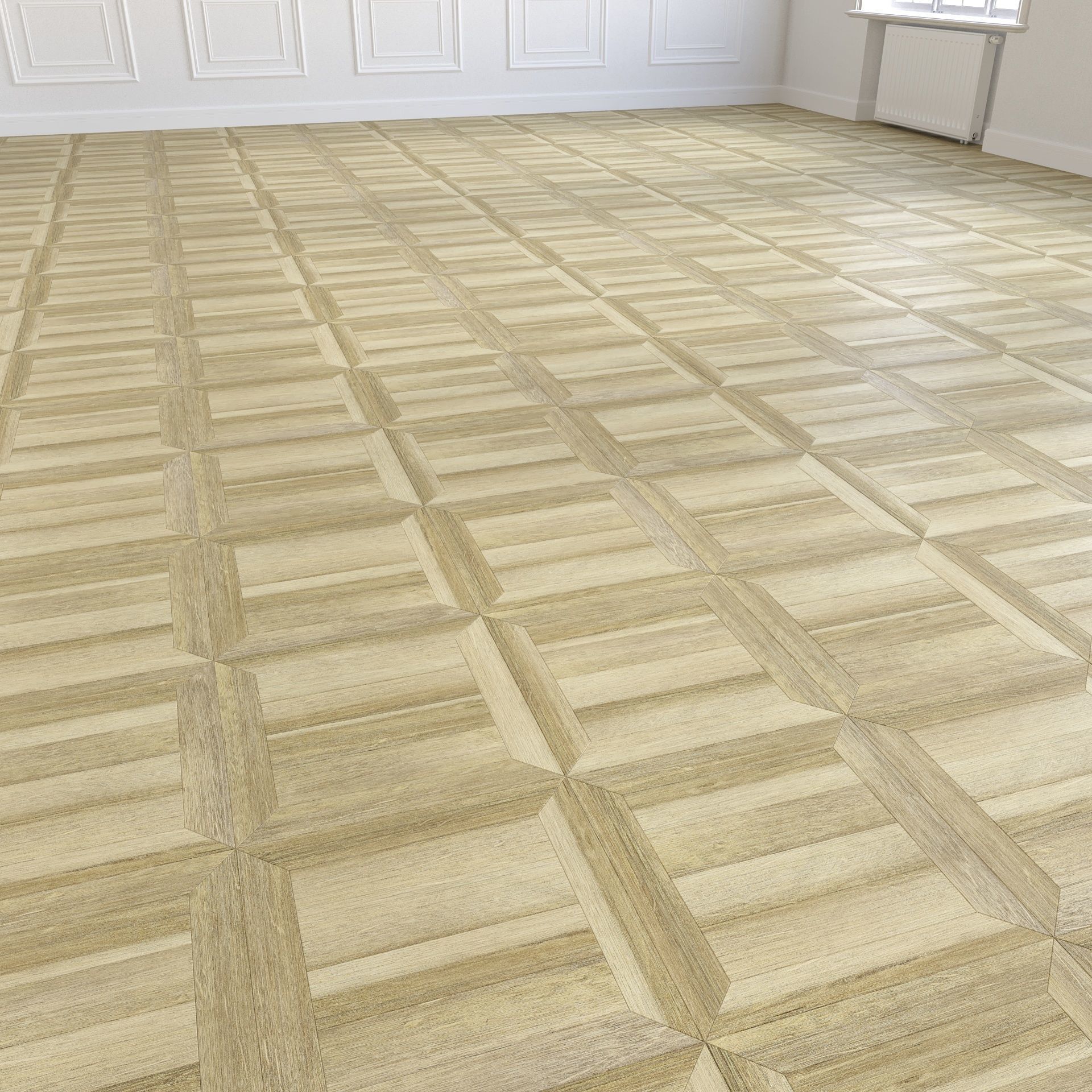 Parquet - Laminate - Wooden floor 2 in 1 Low-poly 3D model_5