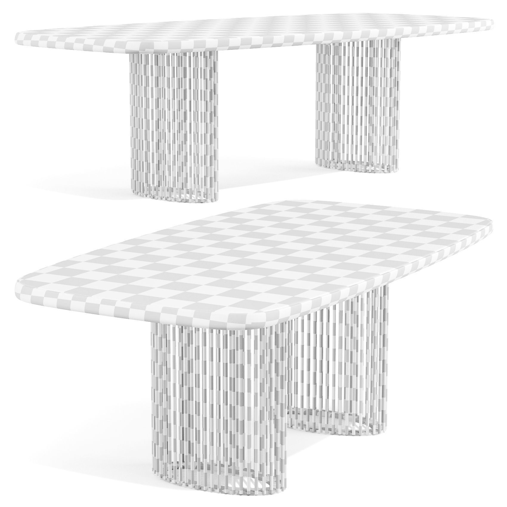 Bonaldo Luna Bianca - Dining Tables 3D model_2