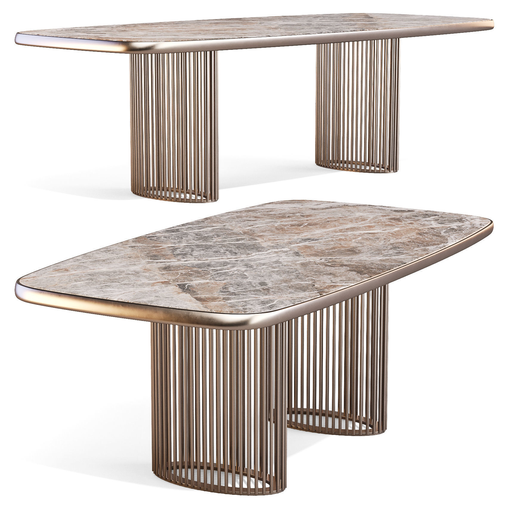 Bonaldo Luna Bianca - Dining Tables 3D model_1