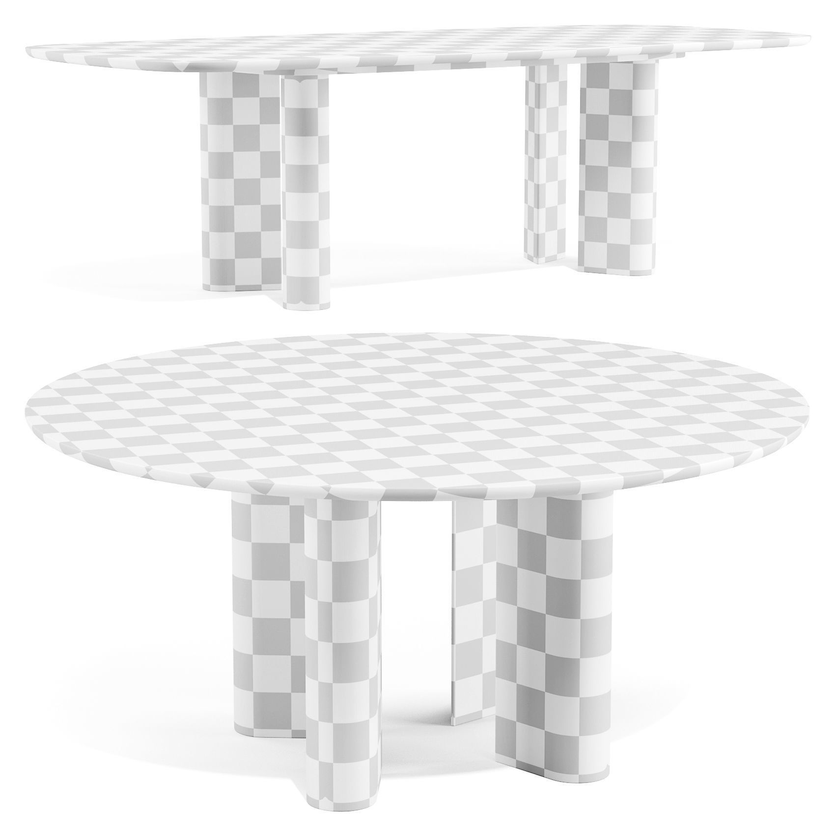 Bonaldo Geometric - Dining Tables 3D model_3