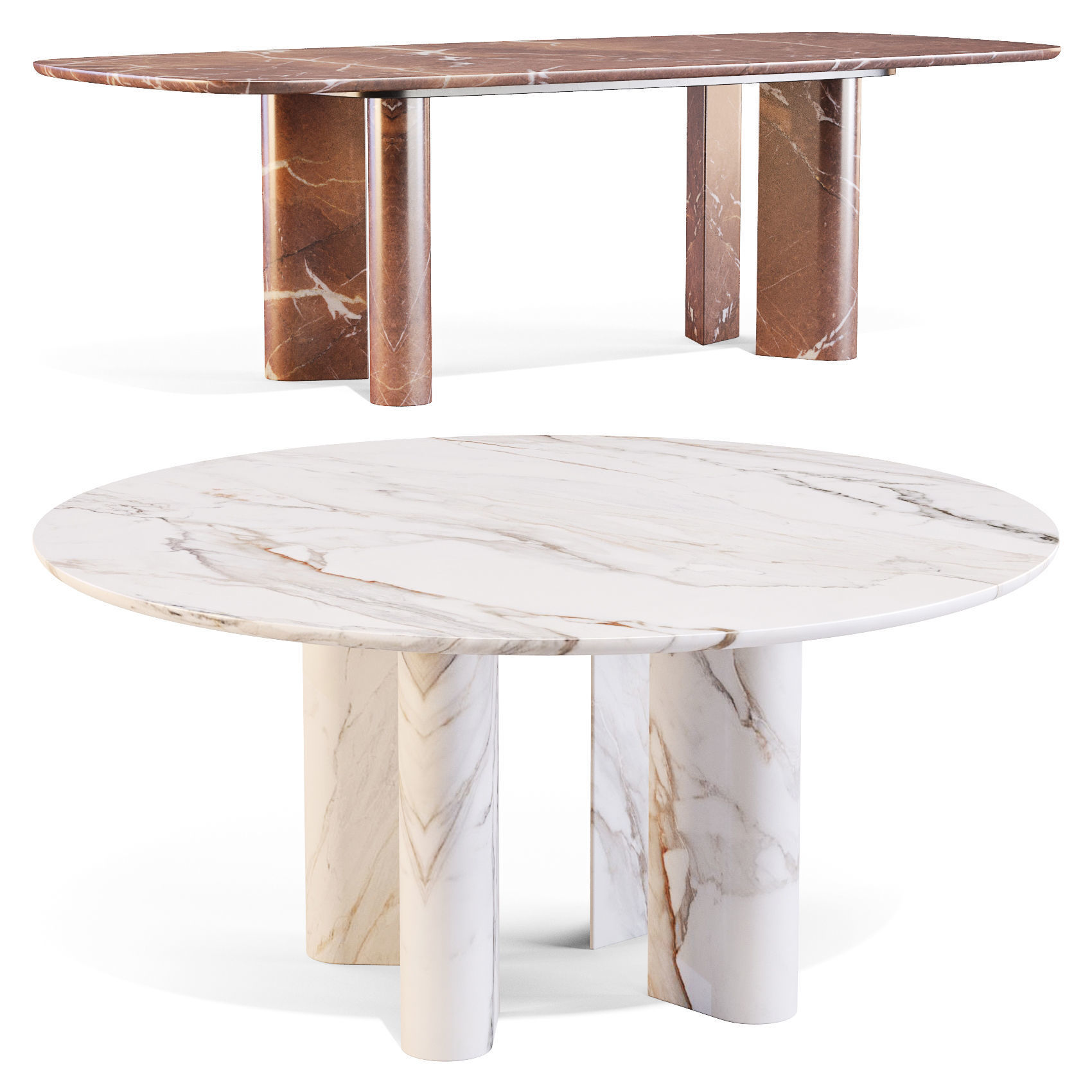 Bonaldo Geometric - Dining Tables 3D model_2