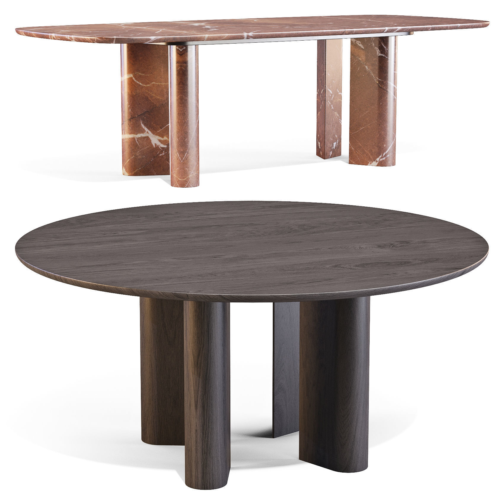 Bonaldo Geometric - Dining Tables 3D model_1