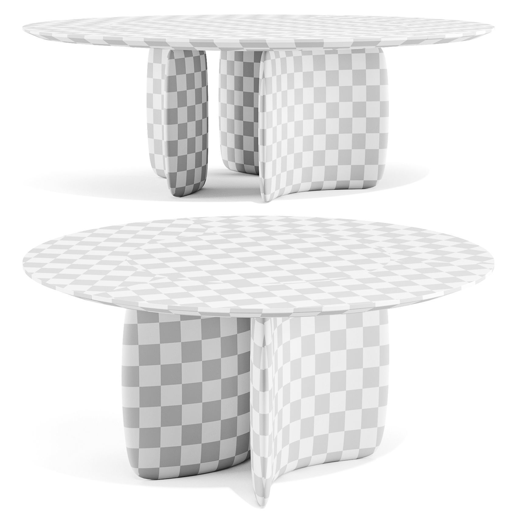 Bonaldo Mellow ST - Dining Tables 3D model_3