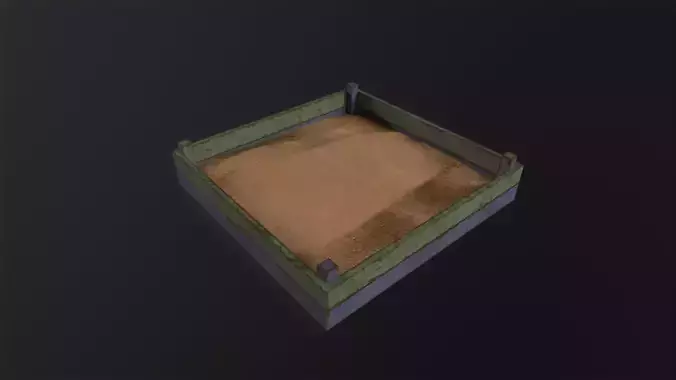 Soviet Oldschool Sandbox 3D Model
