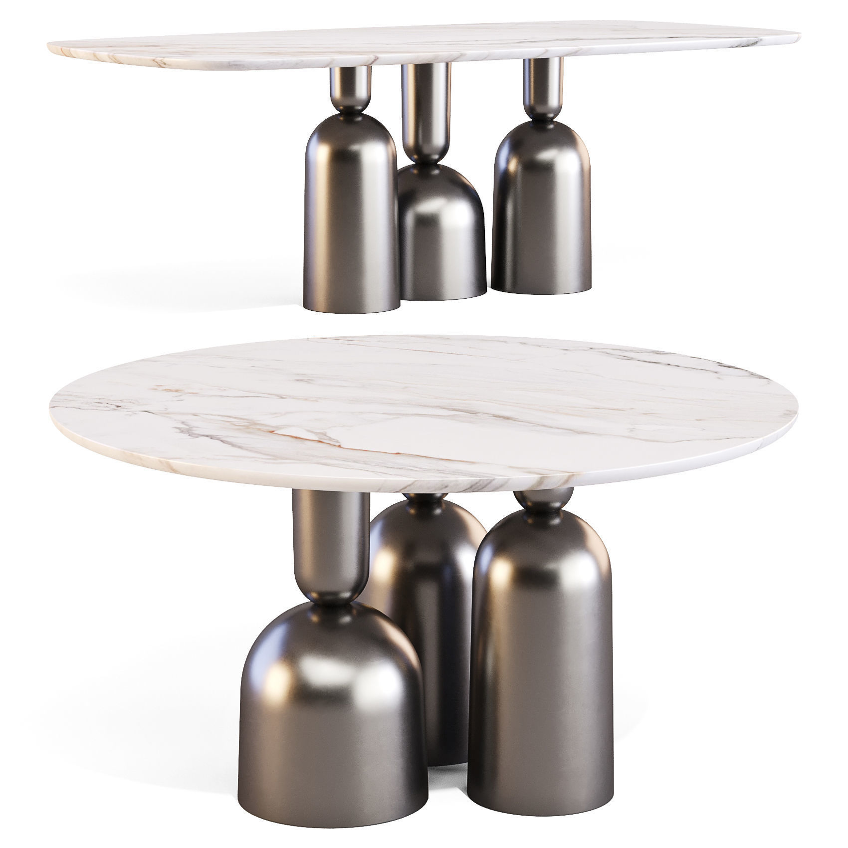 Bonaldo COP - Dining Tables Set 01 3D model_2